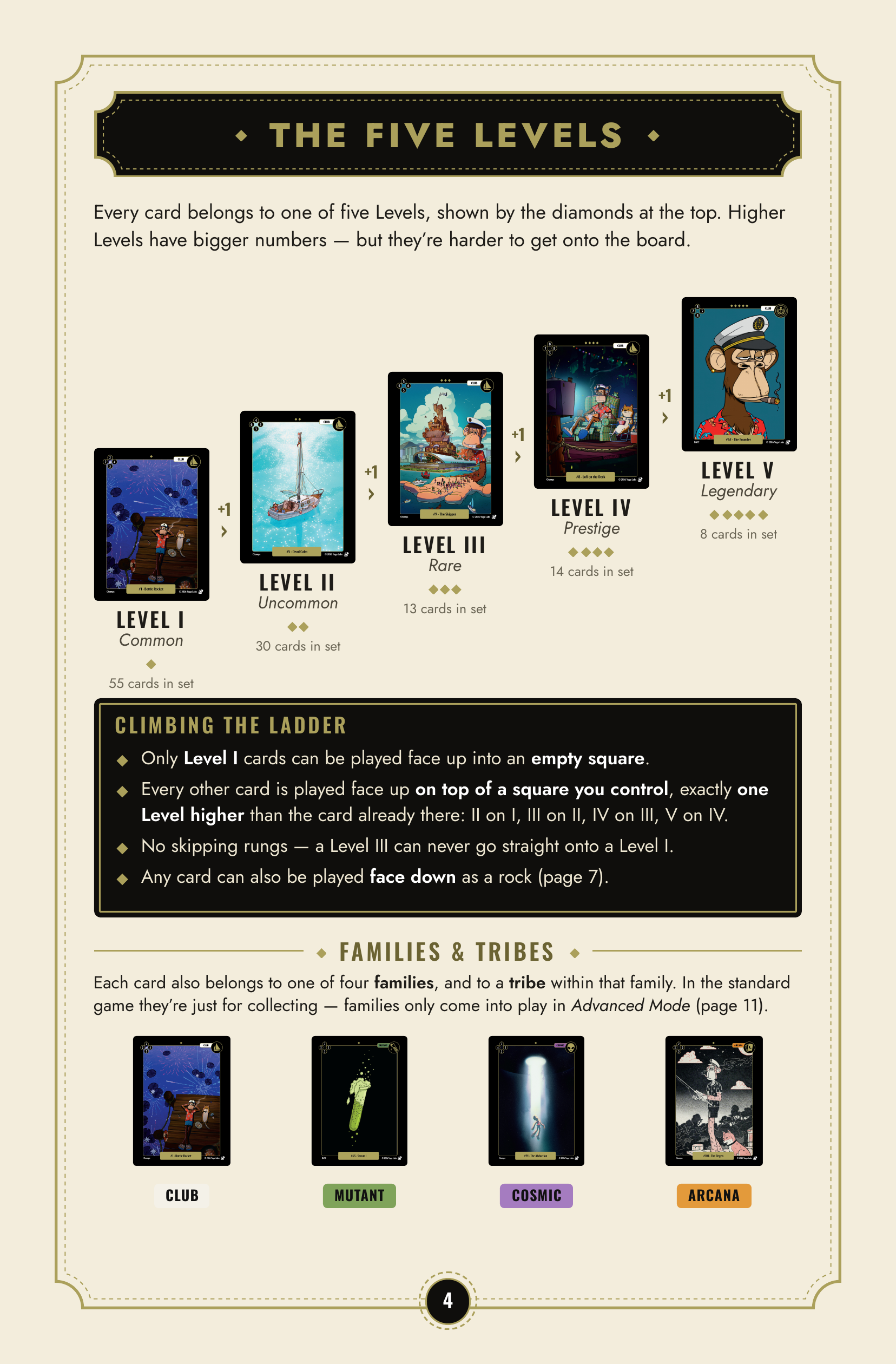 Original rules booklet, page 4 of 12