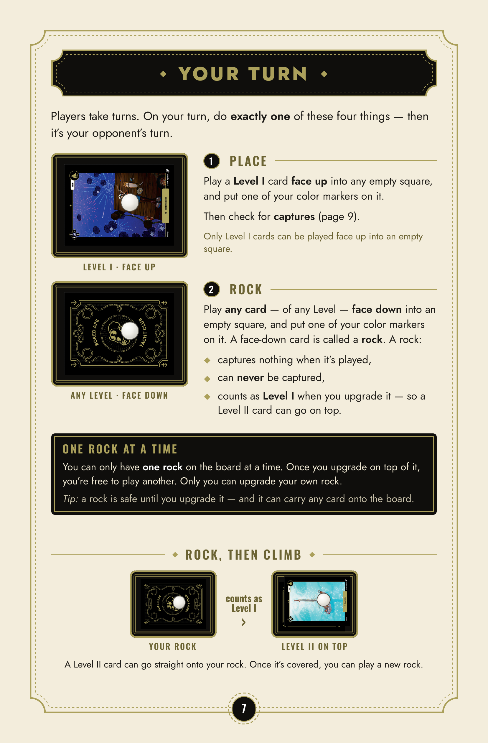 Original rules booklet, page 7 of 12
