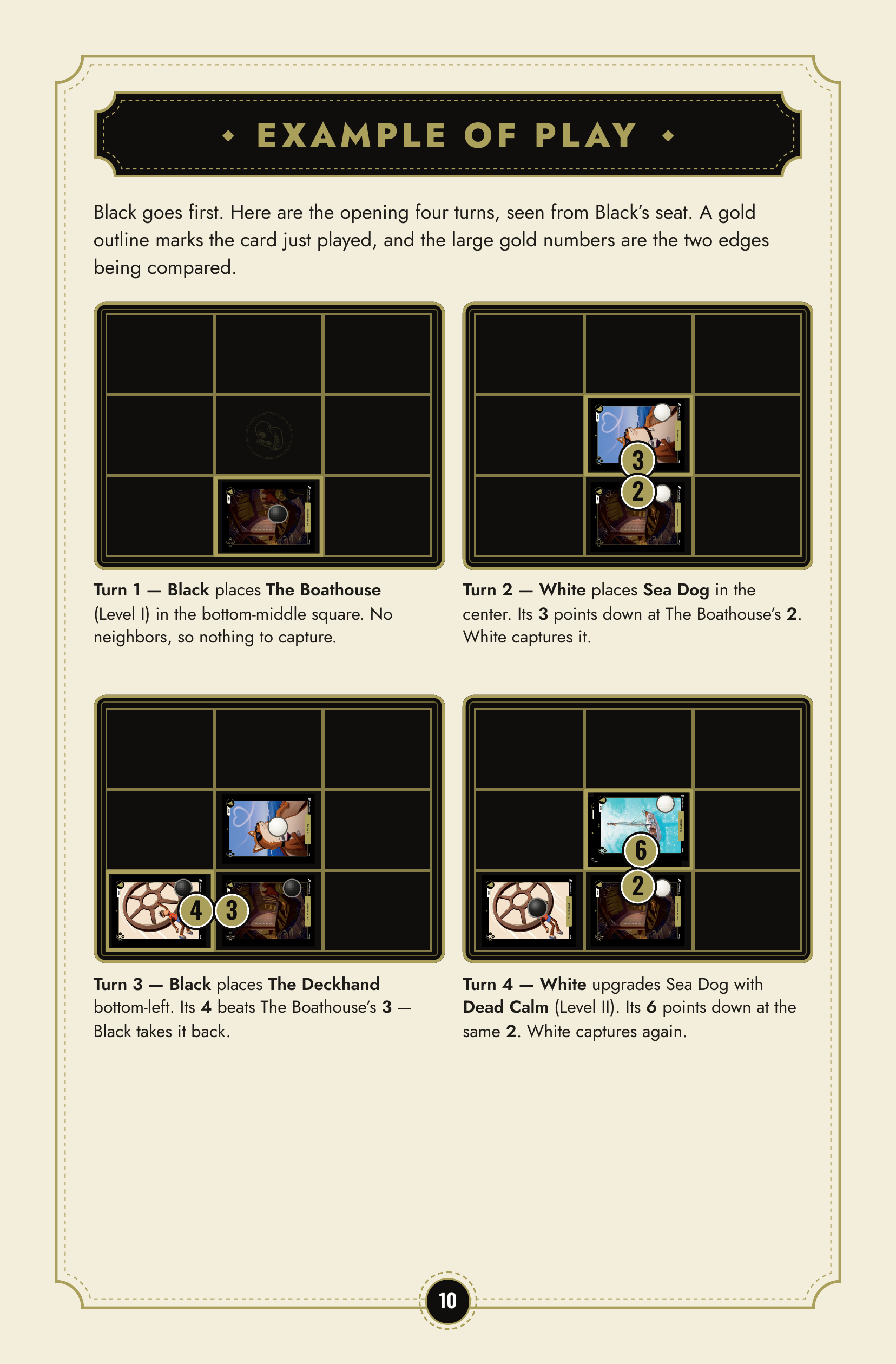 Original rules booklet, page 10 of 12